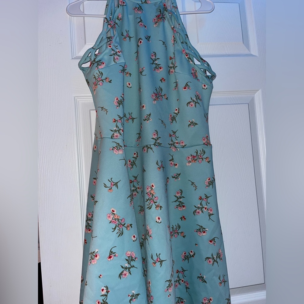 XXXL dress with pink flowers